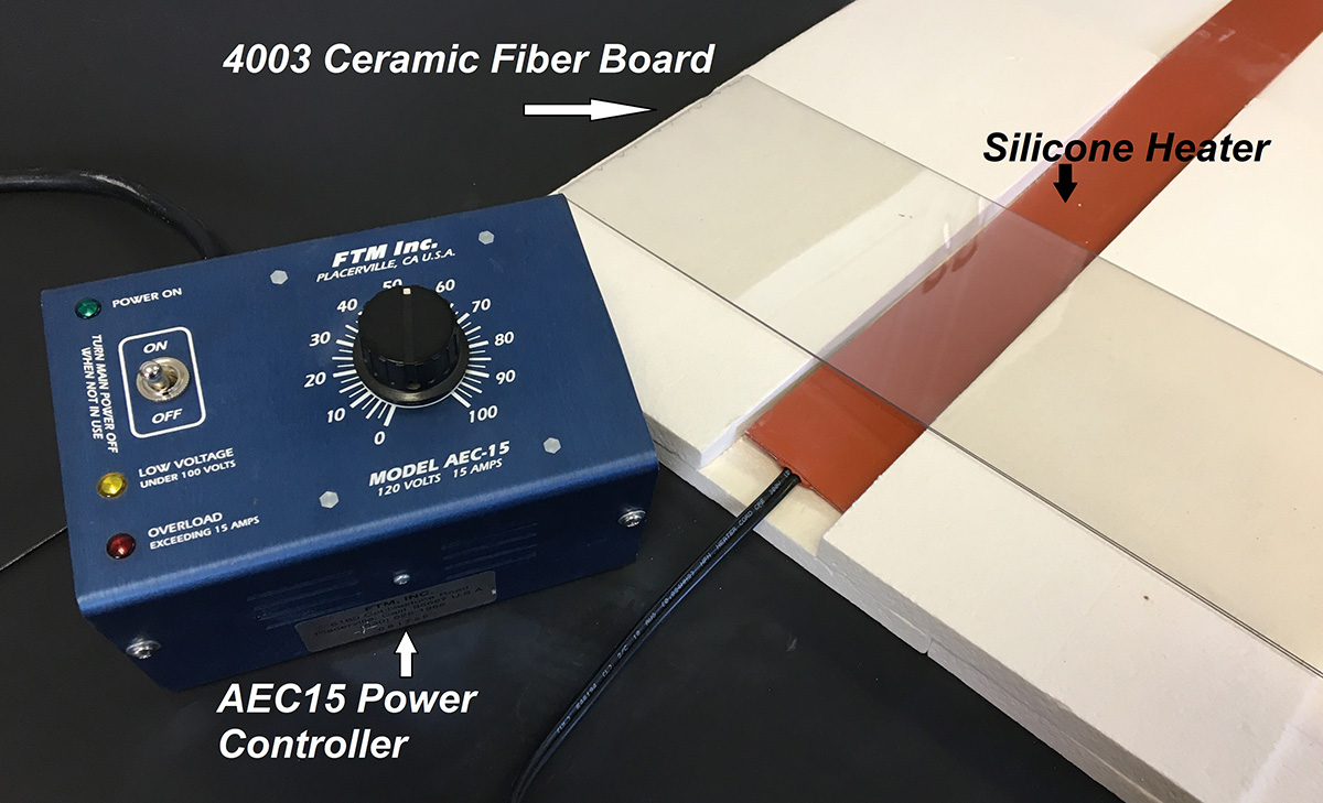 Heat Silicone Heater and Fiber Board
